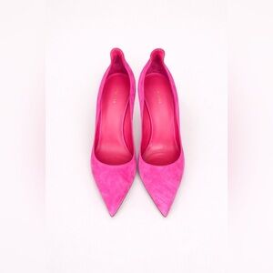 LeSilla Hot Pink Pointed Toe Heels